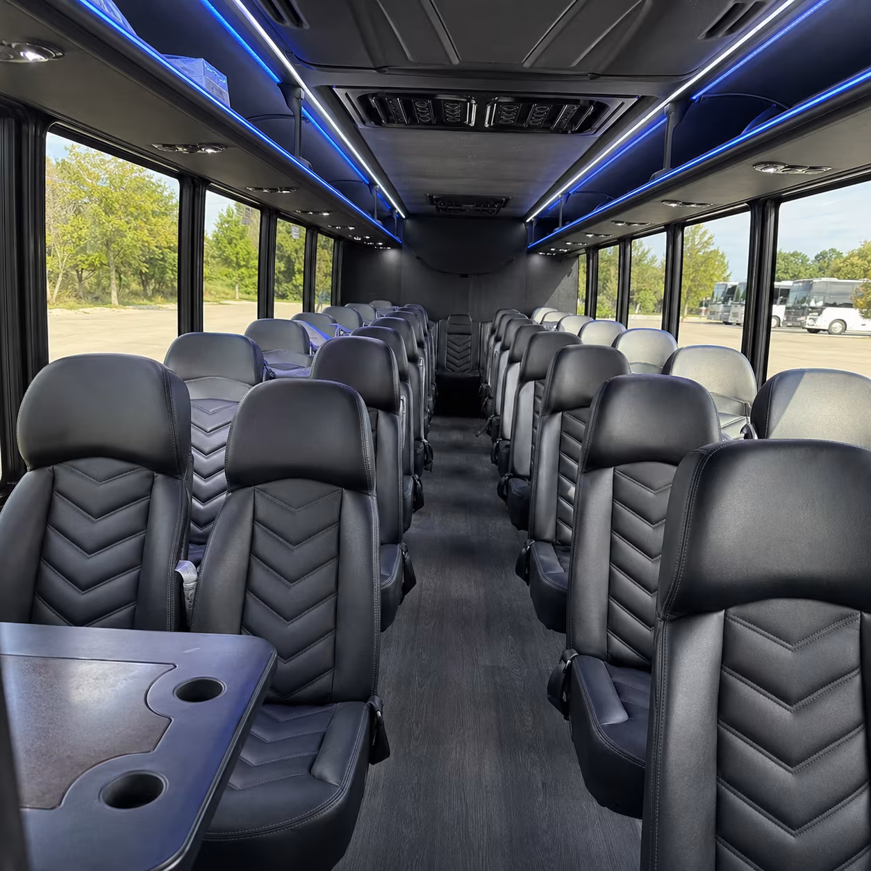 olathe sporting event transportation onboard seating